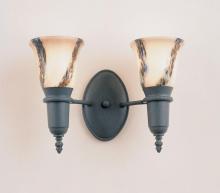 Hi-Lite MFG Co. H-2Y-2B-BR47 MARBLE - 2-LITE WALL BRACKET/BATH AND VANITY